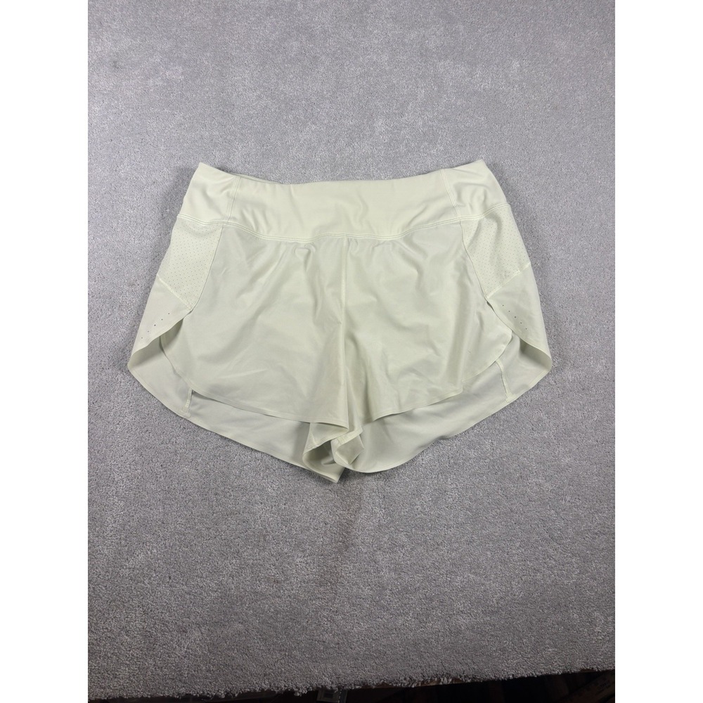 Athleta Shorts Women's Run With It 3.5" Lined Stretch Pale Yellow Size S